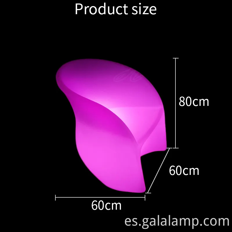 Asientos de cubos LED contemporáneos para reuniones al aire libre elegantes